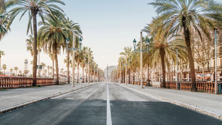 Straße in Barcelona