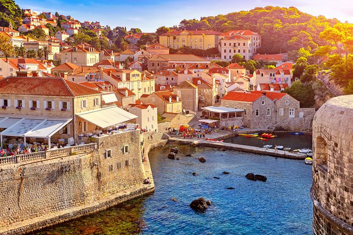 Stadt Dubrovnik in Kroatien