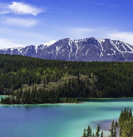 Landschaft von Skagway in Alaska
