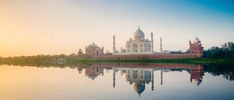 Taj Mahal am Fluss