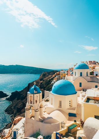 Insel Santorini in Griechenland