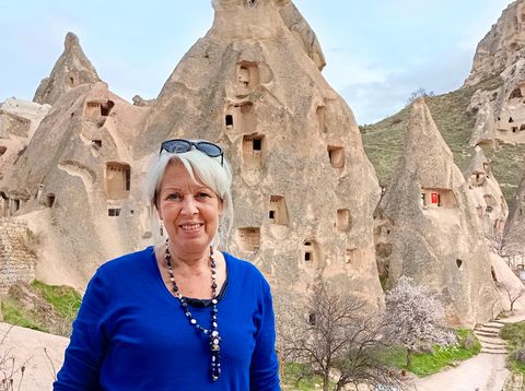 Chronistin Gabi unterwegs in der Türkei im Freilichtmuseum Göreme in Kappadokien