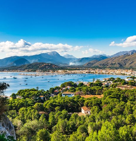 Blick auf die Küste Mallorcas