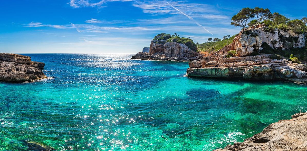 Bucht auf der Insel Mallorca