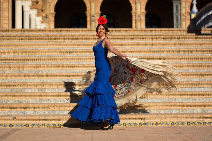 Flamenco-Tänzerin in Spanien