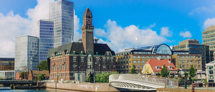 Blick auf Malmö in Schweden