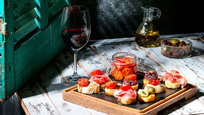 Tapas -typisches Gericht für Spanien und die Balearen