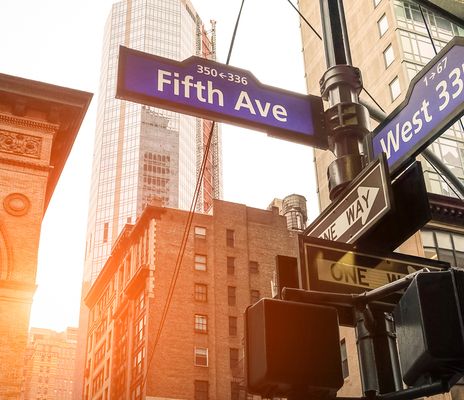 Straßenschild in New York City