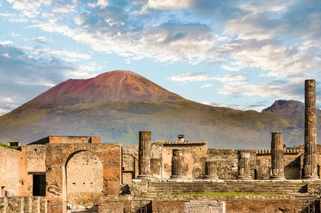 Vesuv und Pompeji in Kampanien