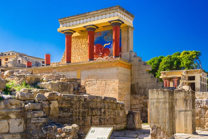 Palast von Knossos auf Kreta