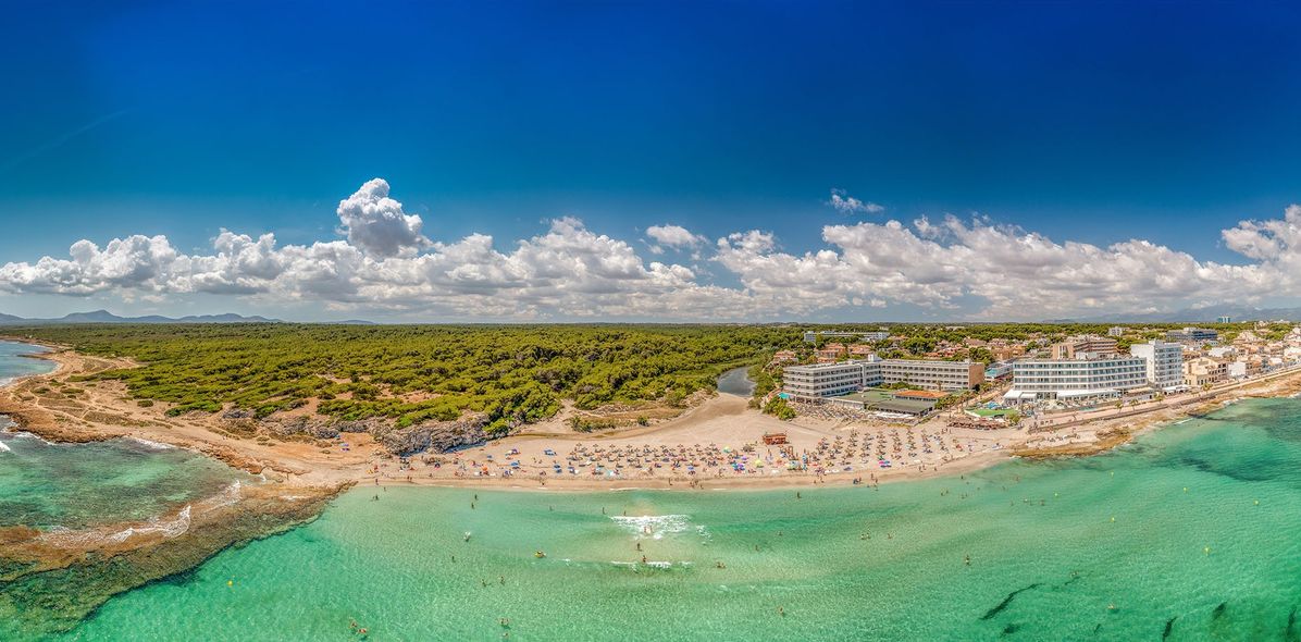 Luftaufnahme von Can Picafort auf Mallorca