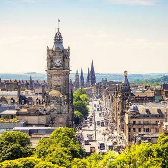 Ausblick auf Edinburgh