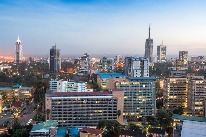 Blick auf Nairobi