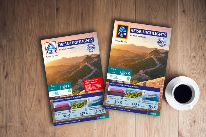 ALDI Reisemagazin Titelbild Nord & Süd Ausgabe August2025