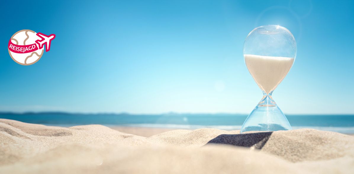 Sanduhr am Strand