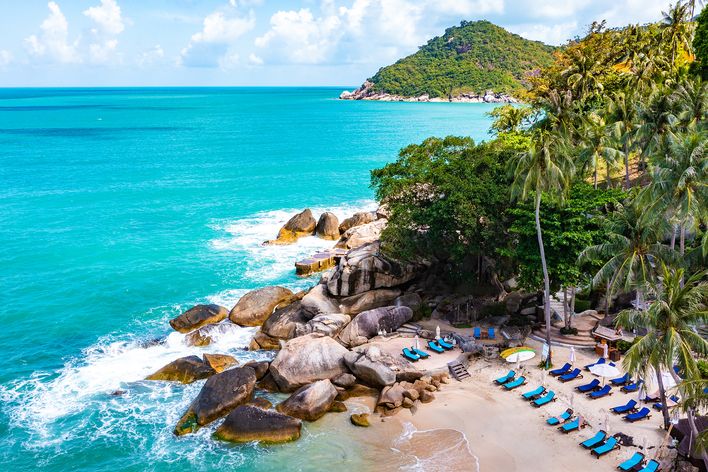 Thong Nai Pan Strand auf Koh Phangan in Thailand