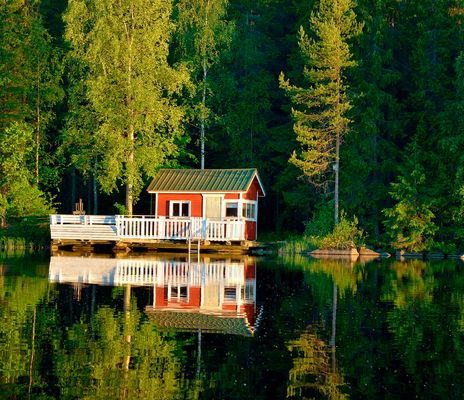 Haus am See in Finnland