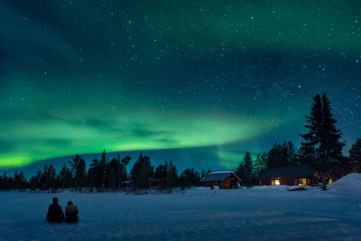 Polarlichter in Schweden
