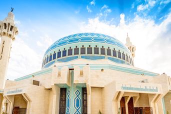 Die König-Abdullah-Moschee in Amman, Jordanien