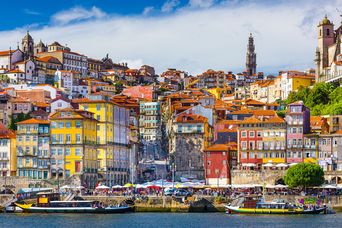 Blick auf die Stadt Porto