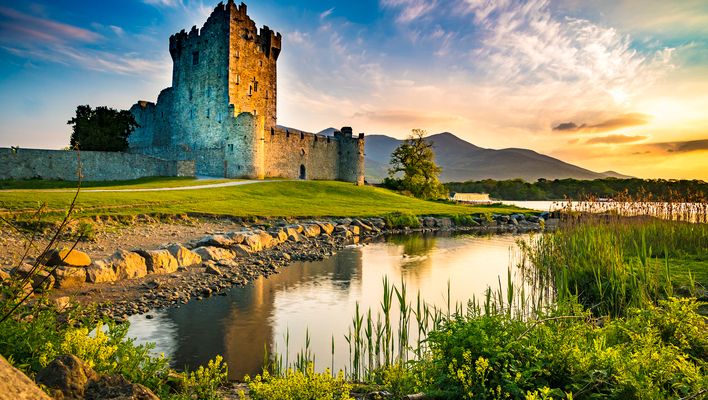 Schloss-Ruine in Irland