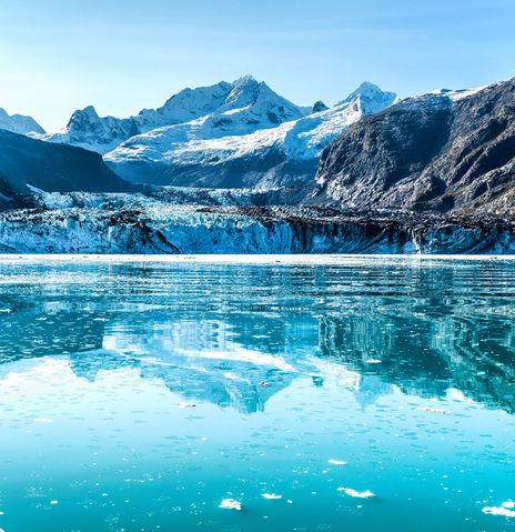 Blick auf Johnhopkins Gletscher