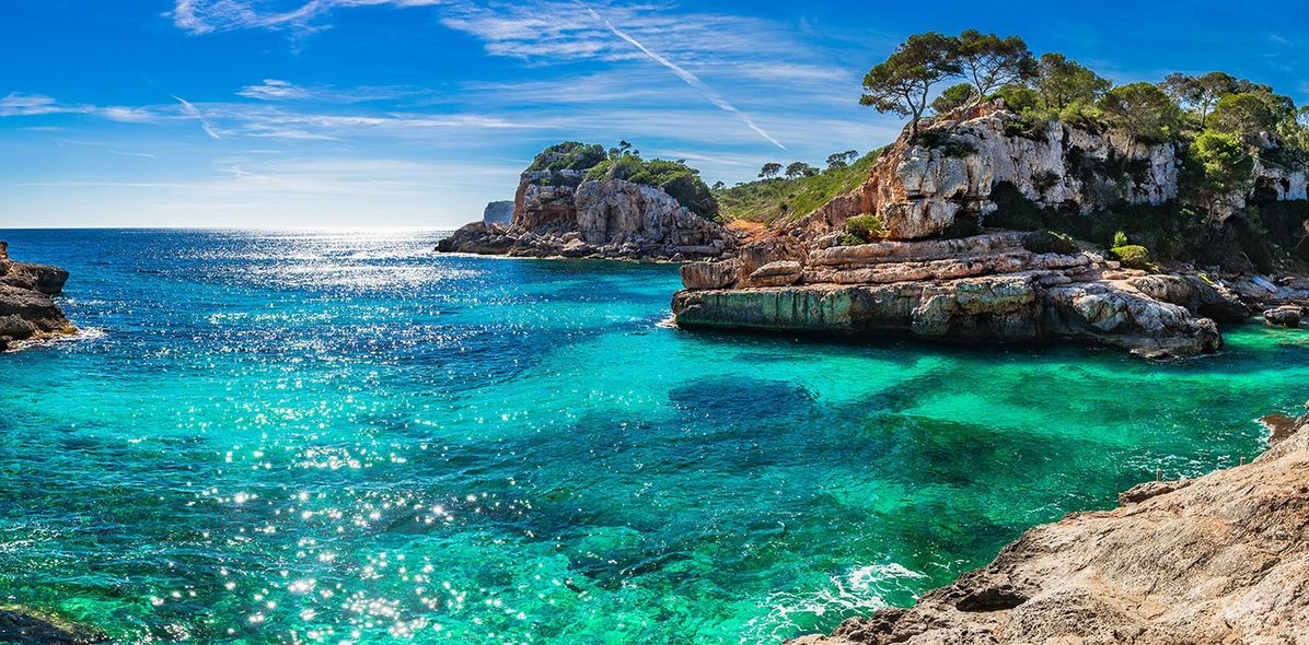 Bucht auf der Insel Mallorca