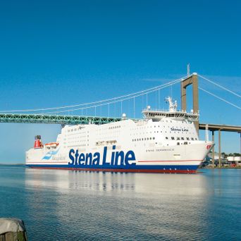 Schiff von Stena Line in Göteborg