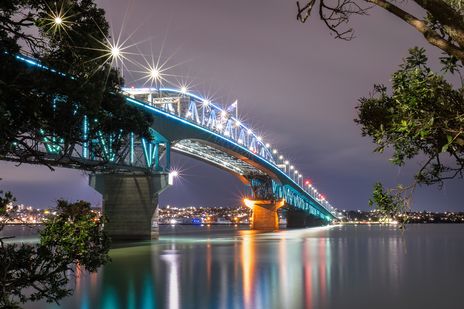 Harbour Bridge in Auckland. Neuseeland