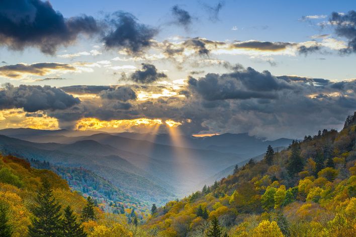 Landschaft im Great Smoky Mountains Nationalpark