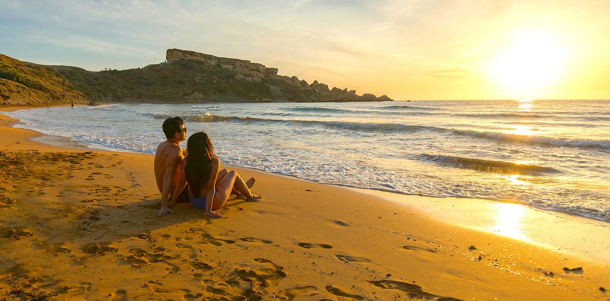 Paar am Strand