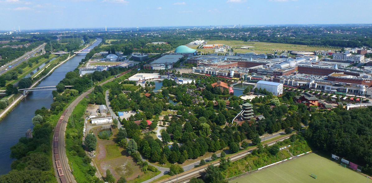 Blick auf die Stadt Oberhausen