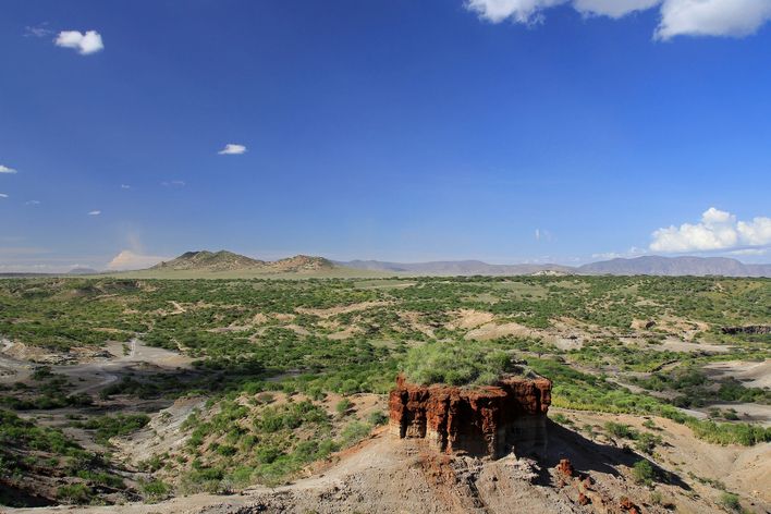 Landschaft in der Olduvai-Schlucht
