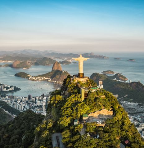 Christusstatue in Rio de Janeiro in Brasilien
