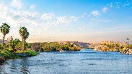 Blick auf den Nil in Ägypten