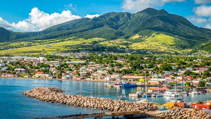 Hafen auf St. Kitts in der Karibik
