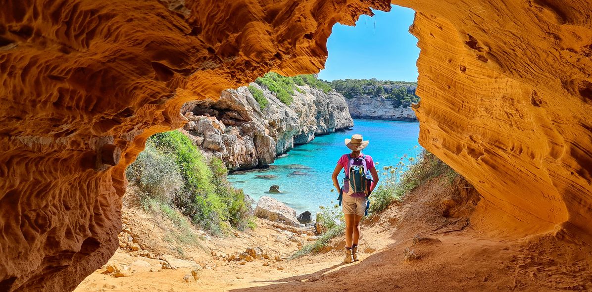 Wanderer auf Insel Mallorca