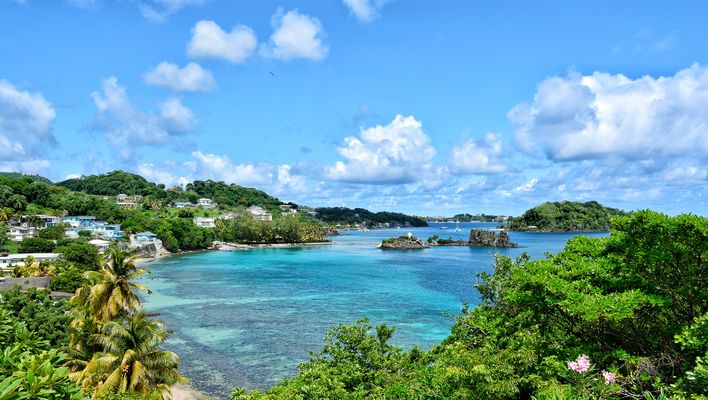 Landschaft auf der Insel St. Vincent