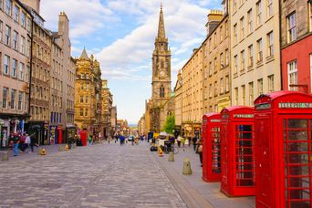 Straße in Edinburgh 