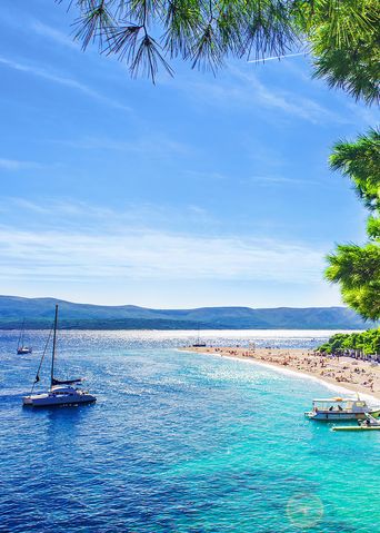 Strand von Brac in Kroatien