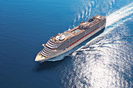MSC Divina auf hoher See