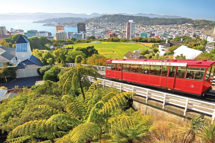 Cable Car Bahn in Wellington, Neuseeland