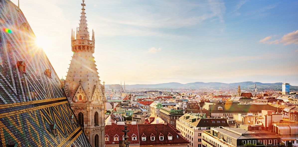 Luftaufnahme von Wien