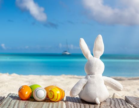 Osterhase am Strand
