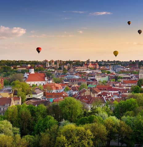 Blick auf Vilnius in Litauen im Baltikum