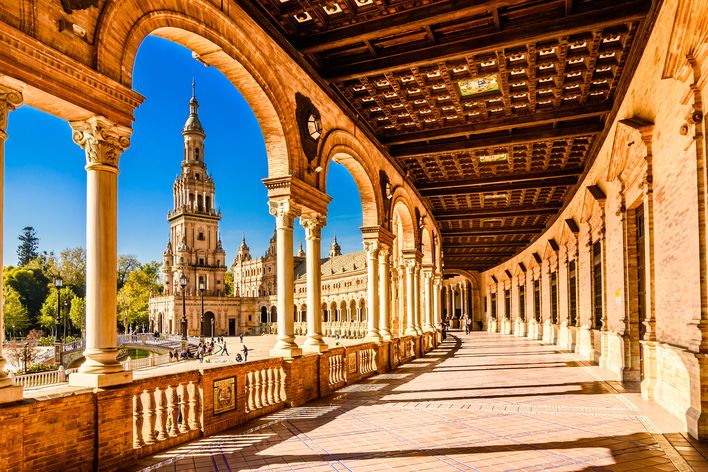 Stadt Sevilla in Andalusien