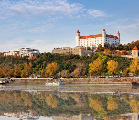 Blick auf die Donau in Bratislava