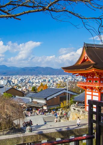 Blick auf Kyoto