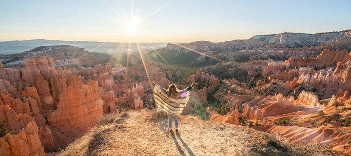 Frau im Bryce Canyon Nationalpark