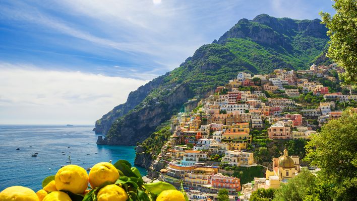 Positano in Kampanien